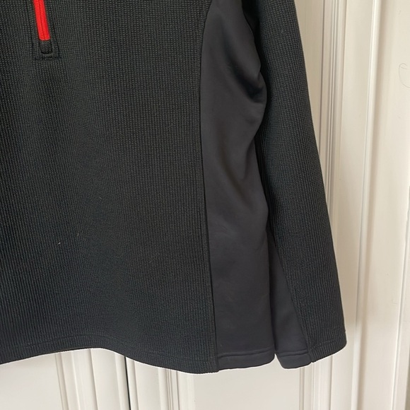 Spyder men’s Sweater 1/4 Zip Pullover Fleece Lined black size large - Picture 3 of 14